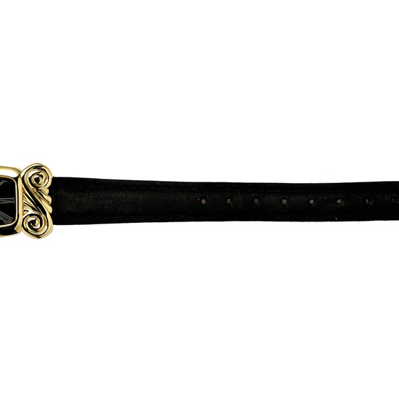 Revlon Vintage 1990s Ladies Tank Watch Scroll Design Gold Plated Ladies Watch main image 9